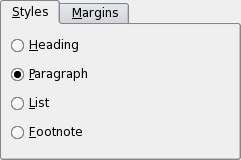 Screenshot of a Plastique style tab widget